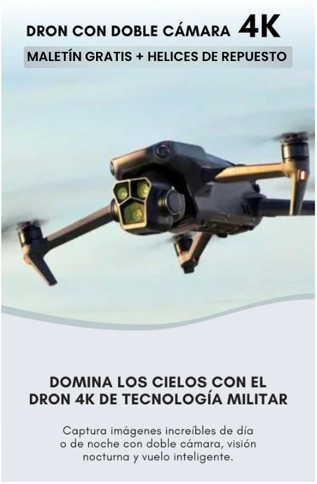 Dron E99 Max Sky Vision 4K + HELICES DE REPUESTO EXTRA (ULTIMAS UNIDADES DISPONIBLES)