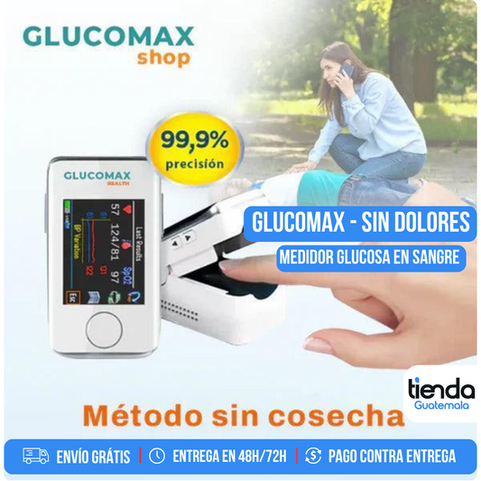 Glucomax - 99,9% PRECISÍON - NOVEDAD en Guatemala - Medidor Láser Para Glucosa en Sangre No Invasivo